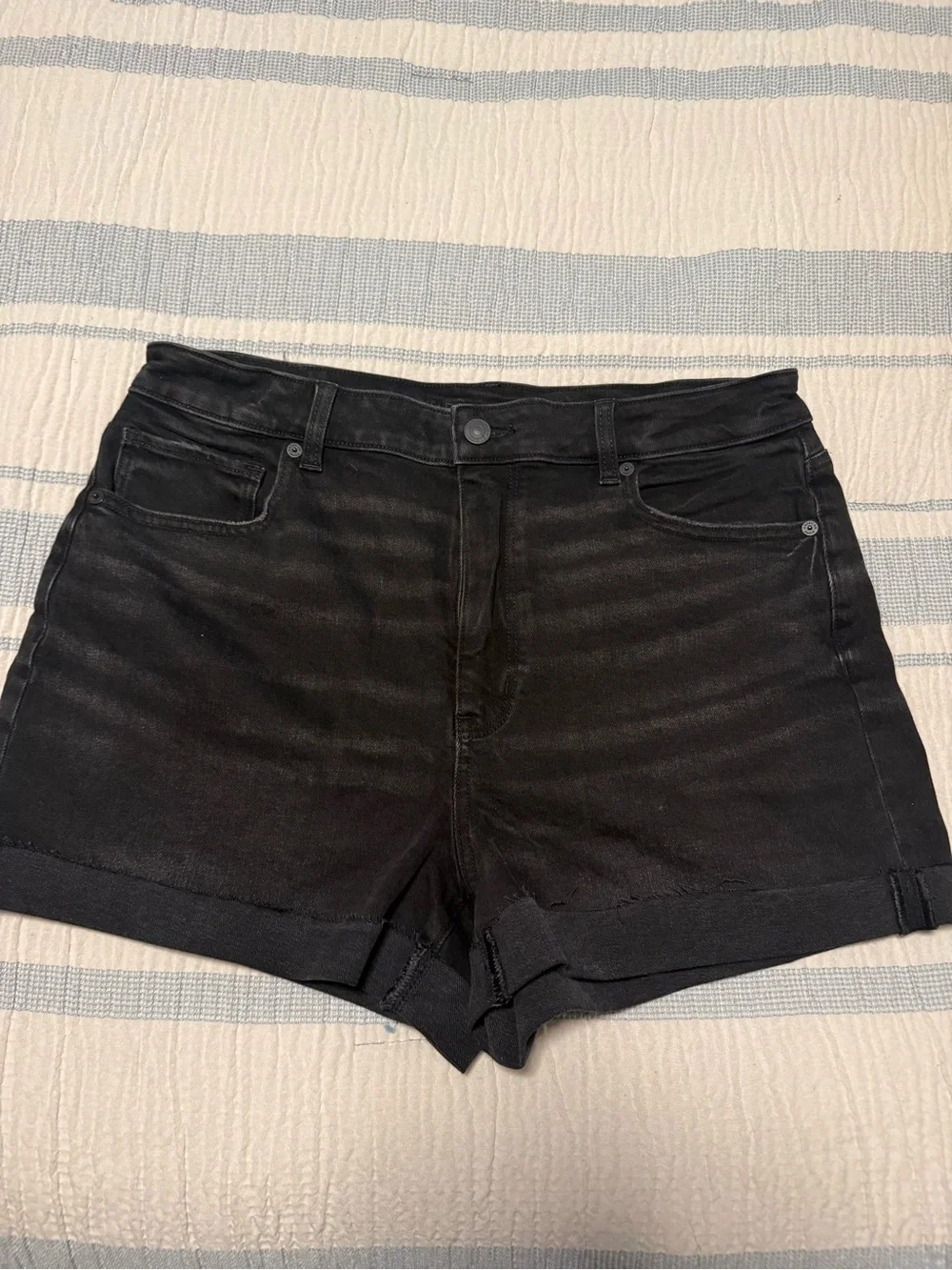 American Eagle Black Denim Shorts